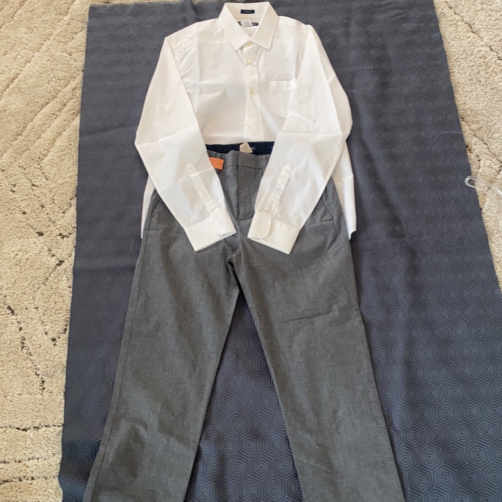 Like new Crewcuts Oxford white Button Down Boys 14